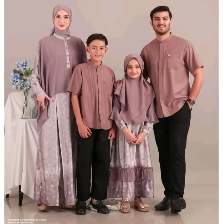 Raya Kala Purple Dove Nibras Gamis | koko| gamis anak | koko anak tanpa celana
