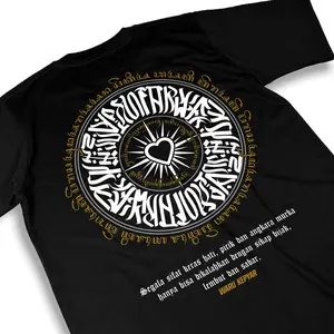 Kaos Tshrit Hati Bersinar Terate Psht Simpel Terbaru Ful Punggung kaos  psht