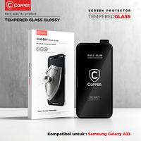 Gambar COPPER For Samsung A23 - Tempered Glass GLOSSY Full Glue | Anti Gores Kaca Premium dari Copper Surabaya Kota Surabaya 1 Tokopedia