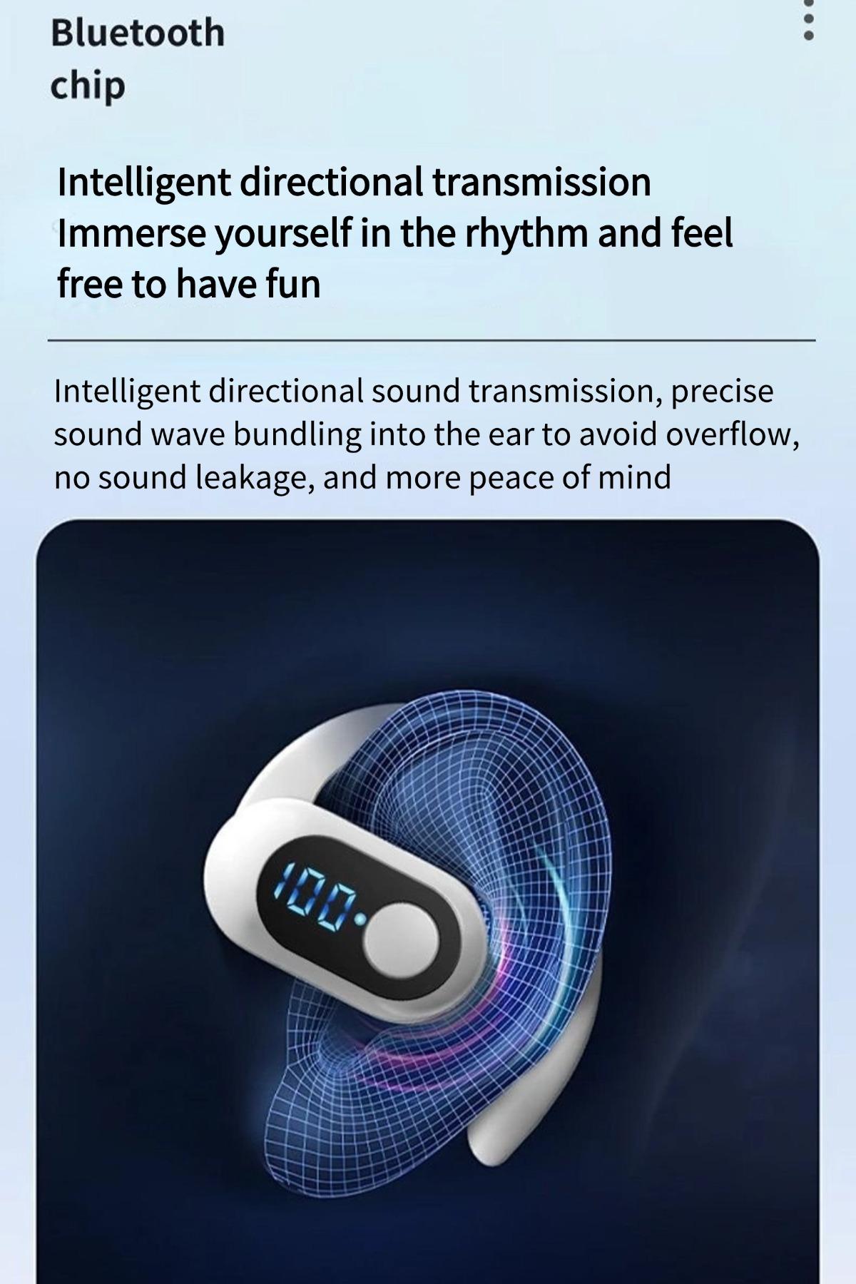 Headset OWS KY2pro Bluetooth , Earphone Nirkabel Tanpa Masuk Telinga, Earbuds LED Display, Headphone Suara Jernih untuk Olahraga Headset OWS KY2pro Bluetooth , Earphone Nirkabel Tanpa Masuk Telinga, Earbuds LED Display, Headphone Suara Jernih untuk Olahraga