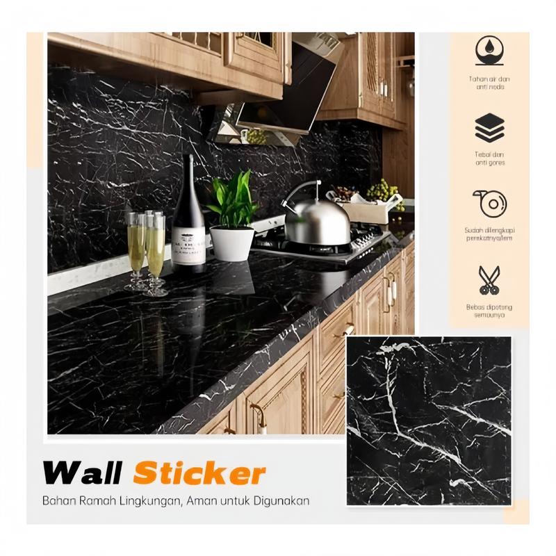 20PCS Stiker Wallpaper Dinding Vinyl Marmer 30x30 CM - Lemari Cabinet ...