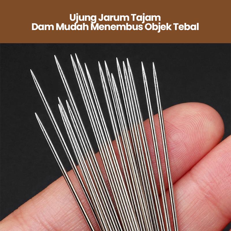 Product Introduction of Jarum jahit praktis set isialat bantu memasukanbenang mata nenek one second needle 5