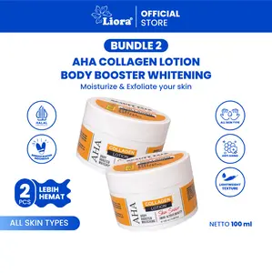 [BUNDLING HEMAT- 2 Pcs] BEAUTY TALK AHA Collagen Lotion 100 ML - Body Lotion Pencerah Kulit & Whitening | Lotion Badan AHA Collagen Booster Membantu Mencerahkan, Melembapkan & Menghaluskan Kulit Tubuh Kusam | Body Care Perawatan Kulit Cerah