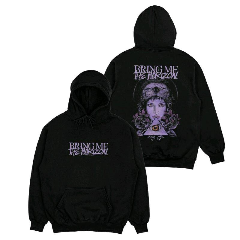 Sweater Hoodie Jumper Pria Hitam Distro BMTH Bring Me The Horizon Dark Girl Unisex Bahan Fleece Cotton Tebal Nyaman Tangan Panjang Sablon High Wanita Keren lokal 0