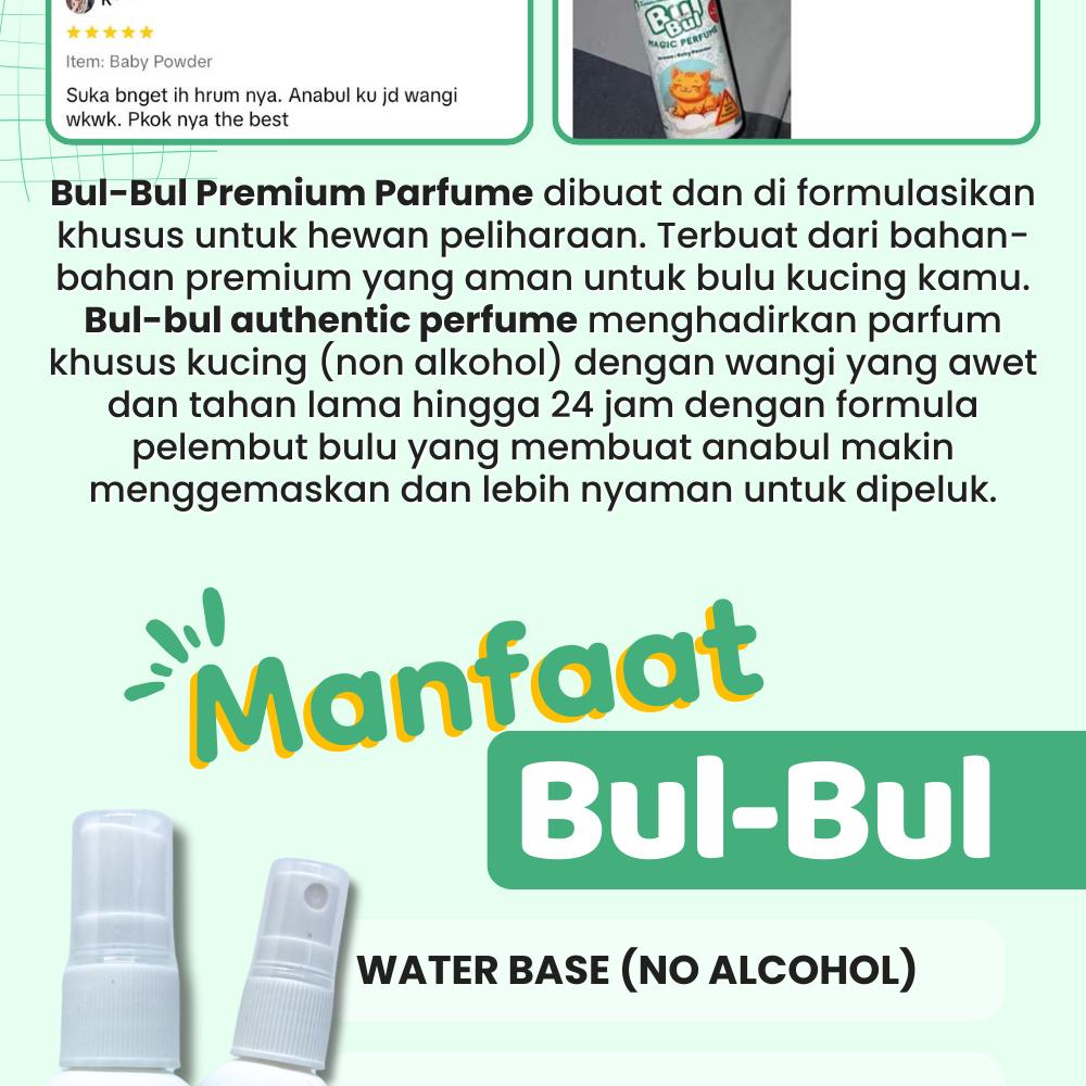 Holycat Parfum Kucing Authentic BUL-BUL Aman Terjilat Non Alkohol Wangi Sepanjang Hari 60 ML