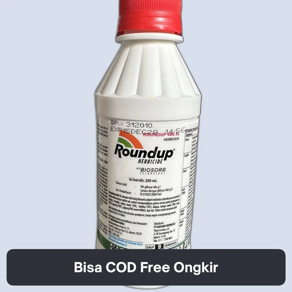 Roundup 486 SL kemasan ekonomis 200 ml