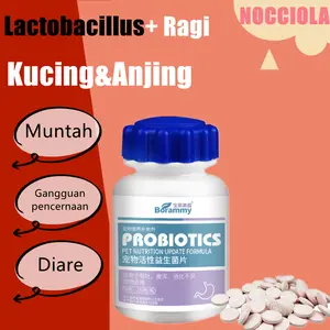 Vitamin Kucing/probiotik kucing/ Probiotic Tablet / Vitamin Kucing MASALAH PENCERNAAN untuk Diare, Mencret,  dan Radang Usus / Obat Diare Kucing / Obat Diare Anjing 180 Tab's