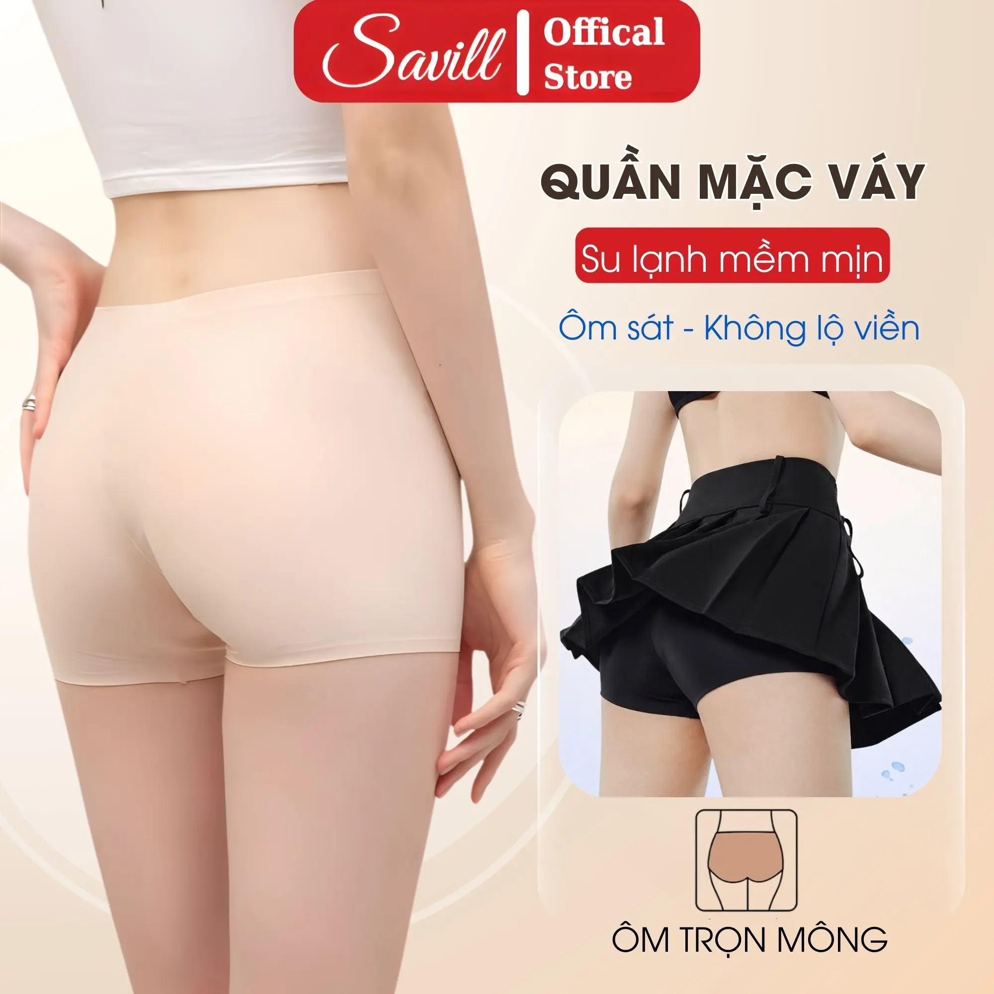 [BST 2026] Quần Lót Nữ Mặc Váy Thoáng Mát, Quần Đùi Mặc Trong Váy Ôm Body Savill V8205 Voi sang trọng