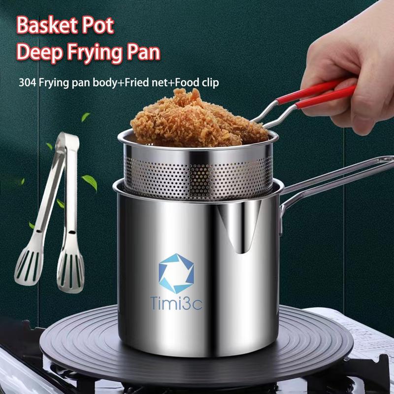 Tall & Mini Stainless Steel Tempura Deep Fryer Oden Cooker Chicken ...