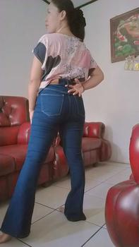 Product Review of High Waist Jeans Streach Wanita Cutbray || Korean Style Straight Loose Cutbray Wanita Premium || Cutbray Jeans Wanita Bahan Melar Panjang Tebal Celana Hitam Dark from @**_ 1