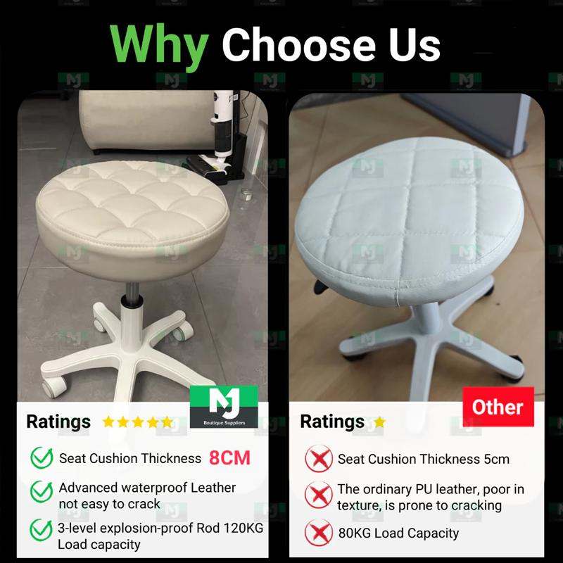 Product Introduction of 【Buy One Get One 】Swivel Lift Stool Chair Office Chair SPA Chairs Vanity Chair with Backrest Cushion Stool Convenient Storage For Dining Room Living Room living  room rotating  chair swivel chair 38