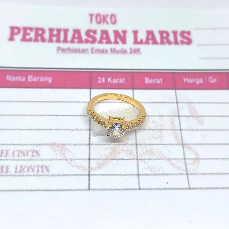 CINCIN EMAS MUDA 2 GRAM FREE SURAT CINCIN WANITA DEWASA 0
