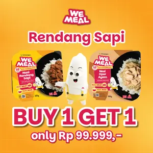 WEMEAL BUY 1 GET 1 Rendang Sapi & Nasi Opor Ayam | Self Heating Food | Makanan Siap Saji Tanpa Kompor & Tanpa Microwave I Makanan Instan