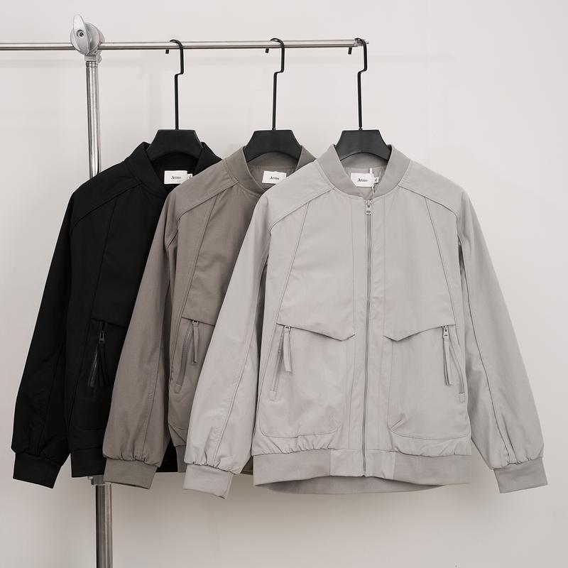 Áo Khoác Gió Nam ATINO Form Suông Cổ Tàu Chất Polyester Cản Gió, Khoá Kéo Lưng Bo Chun Phong Cách Hàn Quốc 2XL.3.8826
