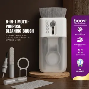 BOOVI CL004 – 6 in 1 Keyboard Cleaner Kit | Pembersih Multifungsi untuk Laptop, Earbuds & Gadget