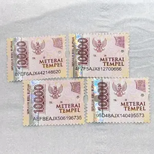 Paket 40 Pics Materai Tempel 10000 Original dengan Kode Unik 07EF6AJX442148620 4FF5AJX812700666 AEFBEAJX506196735 05D48AJX140495573