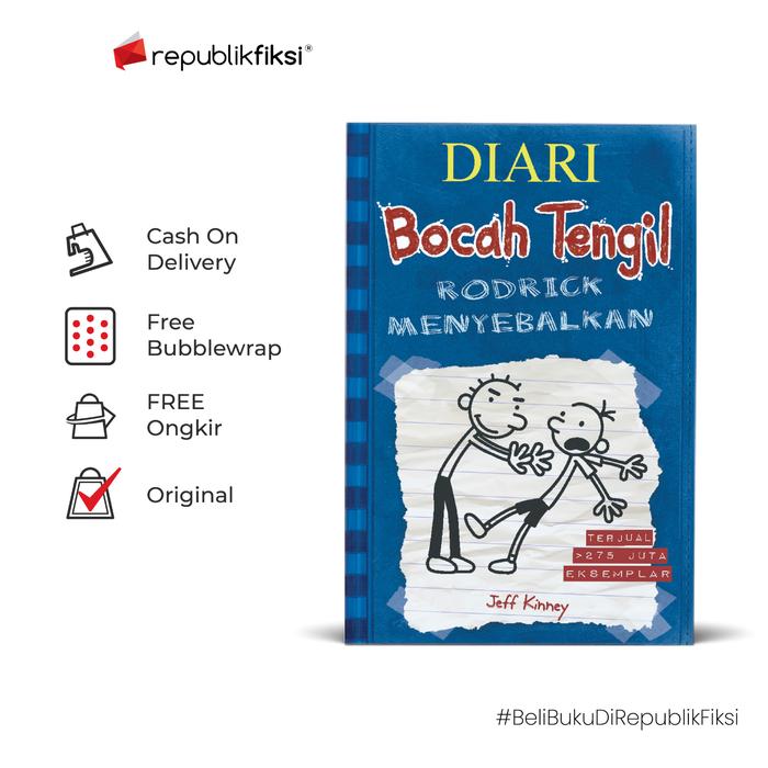 Gambar Novel Diari Bocah Tengil 2 (Rodrick Menyebalkan) - Jeff Kinney - Qantara dari Republikfiksi Kota Administrasi Jakarta Selatan Tokopedia