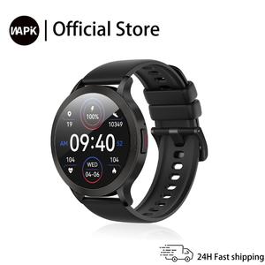 【Local&Cod】Smartwatch viral WAPIK S5 Skrin Sentuh Bulat Besar 1.39 Inci Cangkerang Logam Premium Peranti Serbaguna Panggilan Bluetooth Pemantauan Kesihatan Jam Tangan Sukan IP67 waterproof Bluetooth 5.4 Wallpaper Boleh Ubah Suai Bateri Besar 270mAh