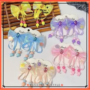 TD - JEPITAN RAMBUT PITA ANAK SET 2PCS MODEL TALI MUTIARA LUCU / JEPIT RAMBUT PITA ANAK FASHION KOREAN