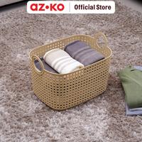 Gambar AZKO Stora Keranjang Penyimpanan Rattan Style Handle Storage Basket Kotak Penyimpanan Serbaguna Bin Organizer Tempat Simpan Barang - Krem, S dari AZKO ID Kota Administrasi Jakarta Barat 1 Tokopedia