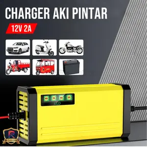 Cas Aki Motor/ Charger Aki Accu 12 Volt/ Charger Aki Motor 12v/2a