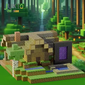 【ZW Nine】My World Kubus  Magnetic Block Magnet Mini Set Mainan Edukasi Anak Magnet Lengkap Untuk Dibuat Mainan Blok Bangunan Mainan Edukasi Anak Yang Dipersonalisasi Kotak Plastik