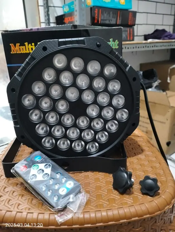 LAMPU LED SENSOR SUARA SOROT DISCO PAR  18LED/36LED ADA REMOT TINGGAL COLOK LISTRIK 7