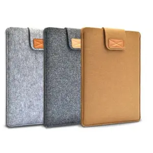 Microsoft Surface Pro 12 Tas Sleeve Cover Leather Domba Wool Case