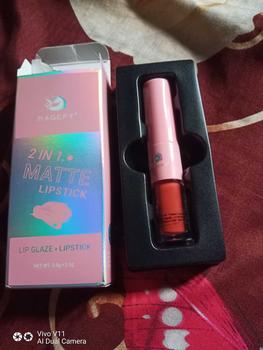 Product Review of 【CUCI GUDANG】MAGEFY 2-IN-1 Lipstik  / Matte Liquid Lipstick / Lip Lembut Tahan Lama Pelembab Pigmentasi Tinggi 12 Colors 8016 from a**n 0