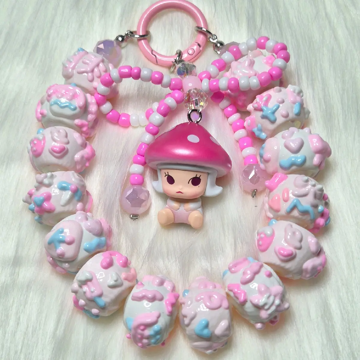 Popmart Popbean Molly phone charm, bag charm