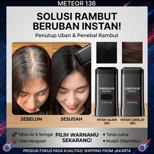 Hair Concealer Stick 20g Penutup Uban Instan Penebal Rambut Botak Hair Shadow Stick Hairline Shadow Powder Waterproof Tahan Air Hitam Alami Cokelat