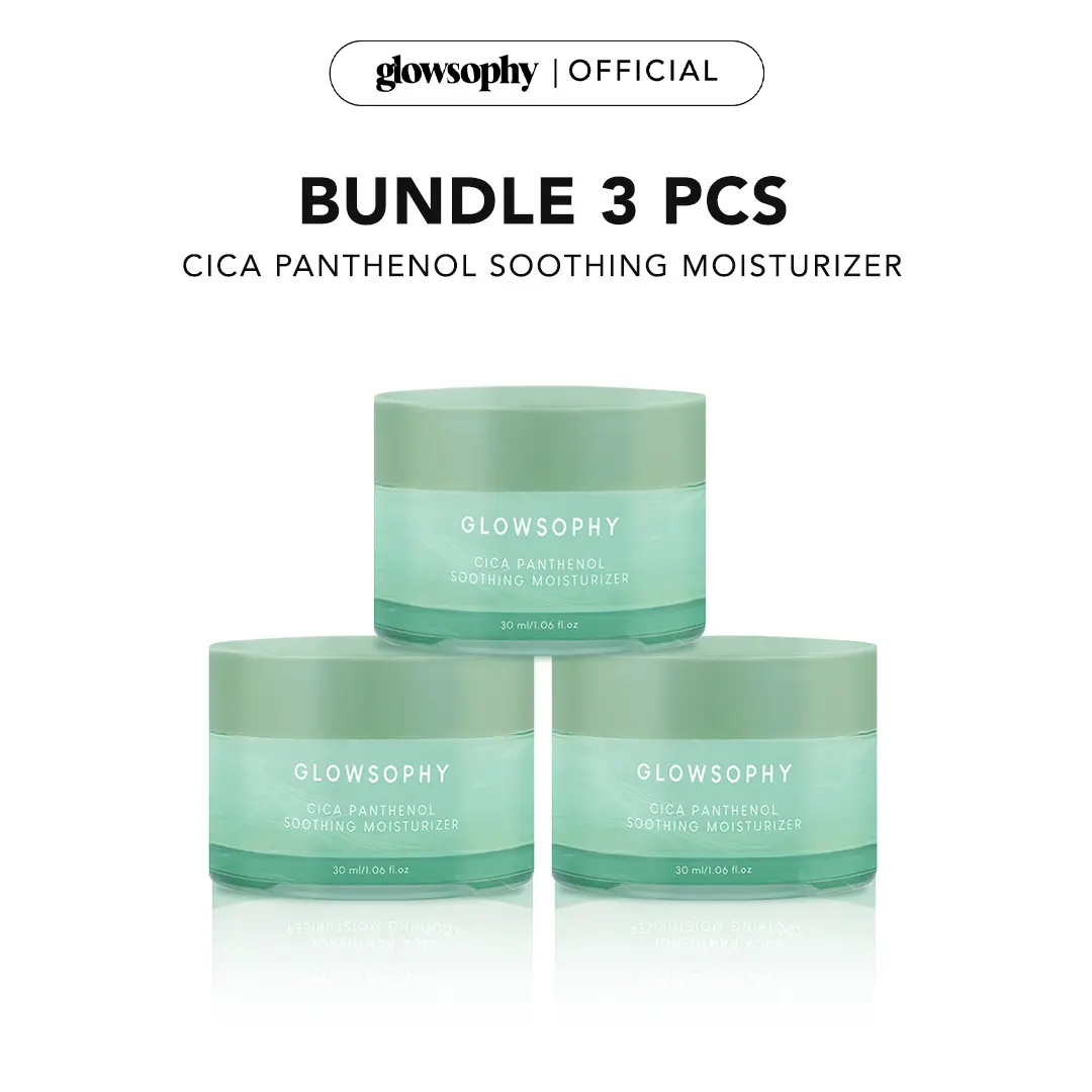 Glowsophy Bundle 3 Pcs Cica Soothing Moisturizer 30 ml