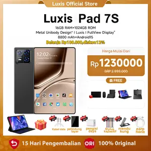 5G 2026 Luxis  Pad 7S 11.6" Tablet [16GB+1TB] | Pengalaman Pro Layaknya PC | 120Hz OLED Real Color FullView Display | Ultra-tipi