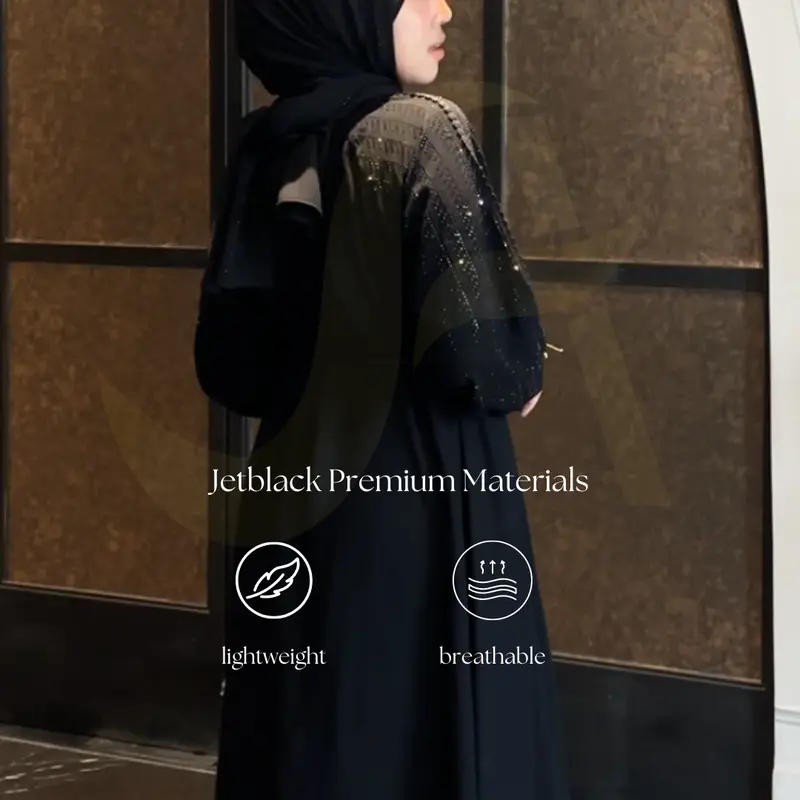 [ORI | BISA COD] Tsamira Black Abaya 2