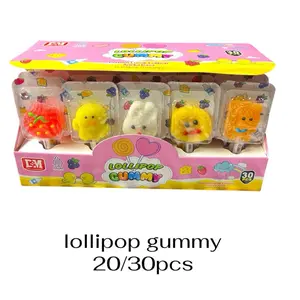 LOLLIPOP GUMMY KARAKTER 30PCS fruta