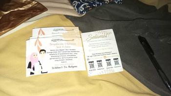 Product Review of Stiker / Kartu Ucapan Tasyakuran Kehamilan 4 atau 7 Bulanan Cards from t**i 1