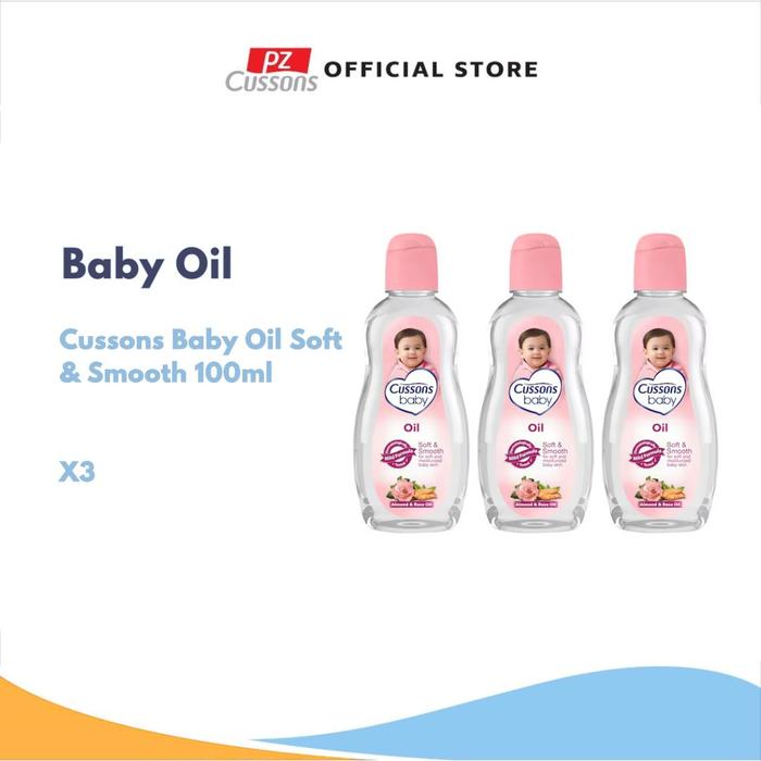 Gambar Cussons Baby Oil Soft & Smooth 100ml X3 Triplepack dari CussonsID Kota Administrasi Jakarta Barat Tokopedia