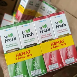 Promo 2pcs So Fresh Minyak angin aromatherapy Hot & Eucalyptus 10ml