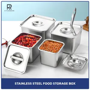 Square Food Pan Stainless Steel | GN Pan | Food Box Kontainer Stainless
