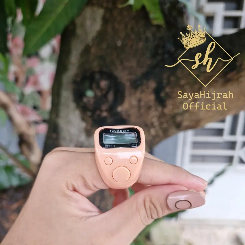 Cincin Tasbih Zikir LED Mini Adjustable Ring Muslim 5