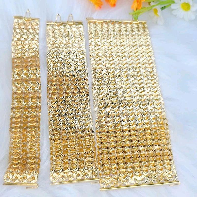 Lắc tay vảy cá bằng đồng đỏ màu vàng miền tây 750