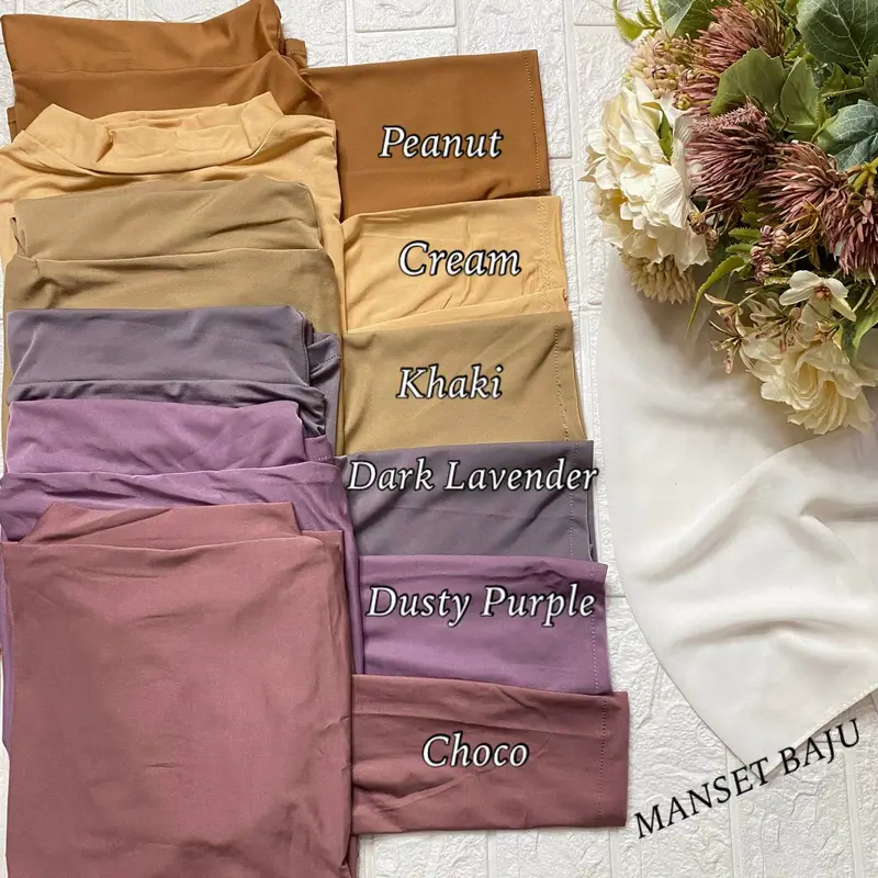 MANSET BAJU POLOS SPANDEK FIT HITAM TERMURAH WANITA MUSLIM 5