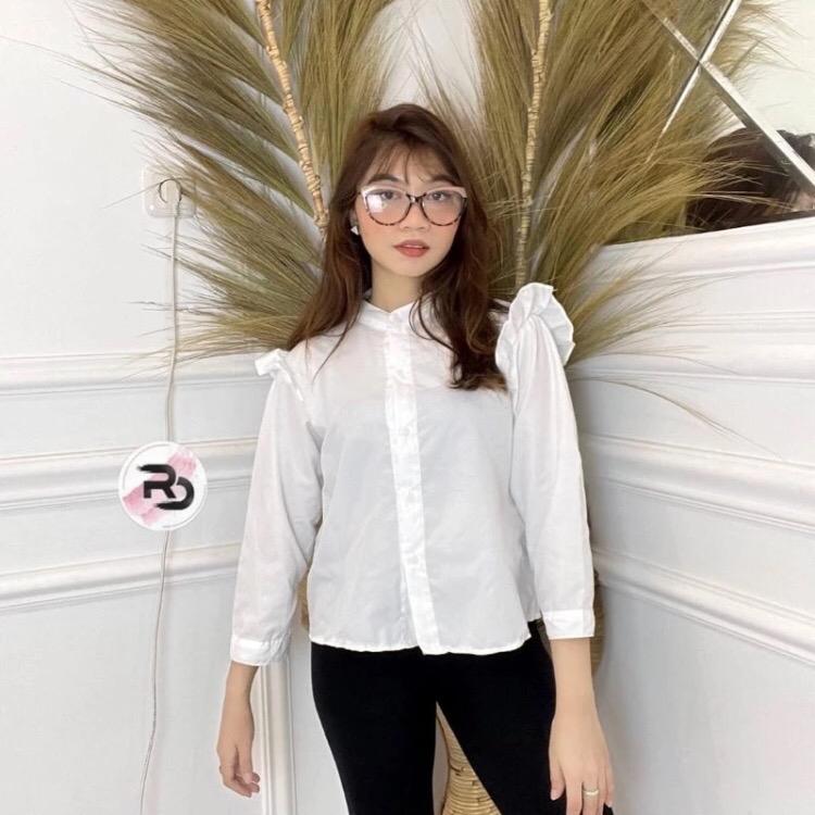 Mini Ruffle / fuschia / claire top / hara ruffle / ARA BLOUSE/ YURIM BLOUSE 6