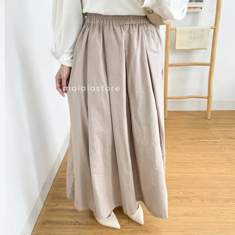 Rok Varisha Maxy Linen Premium Bawahan Wanita By MalalaStore 8