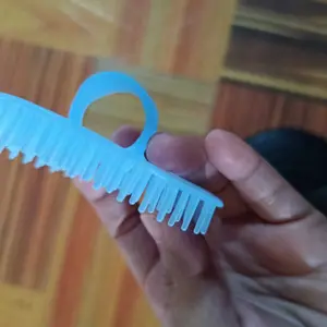 Sisir Keramas Rambut Silikon Lembut Sisir Sikat Bulat Pijat Kepala Head Comb Anti Ribet