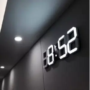 JAM DINDING DIGITAL LED/JAM MEJA-ALARM-SUHU/JAM 3D BESAR MODERN