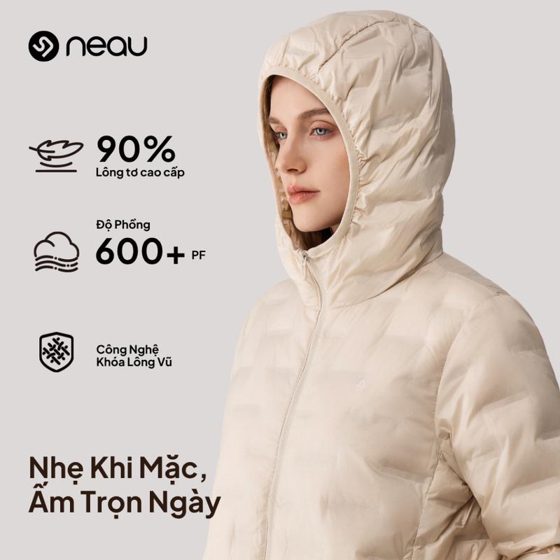 NEAU NEXPUFF Áo Khoác Phao Nam Nữ Siêu Nhẹ Có Mũ Giữ Ấm Thu Đông DP105