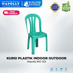 Napolly Kursi Teras BIG-102 Furniture Plastik Indoor Outdoor Anti Air Anti Rayap