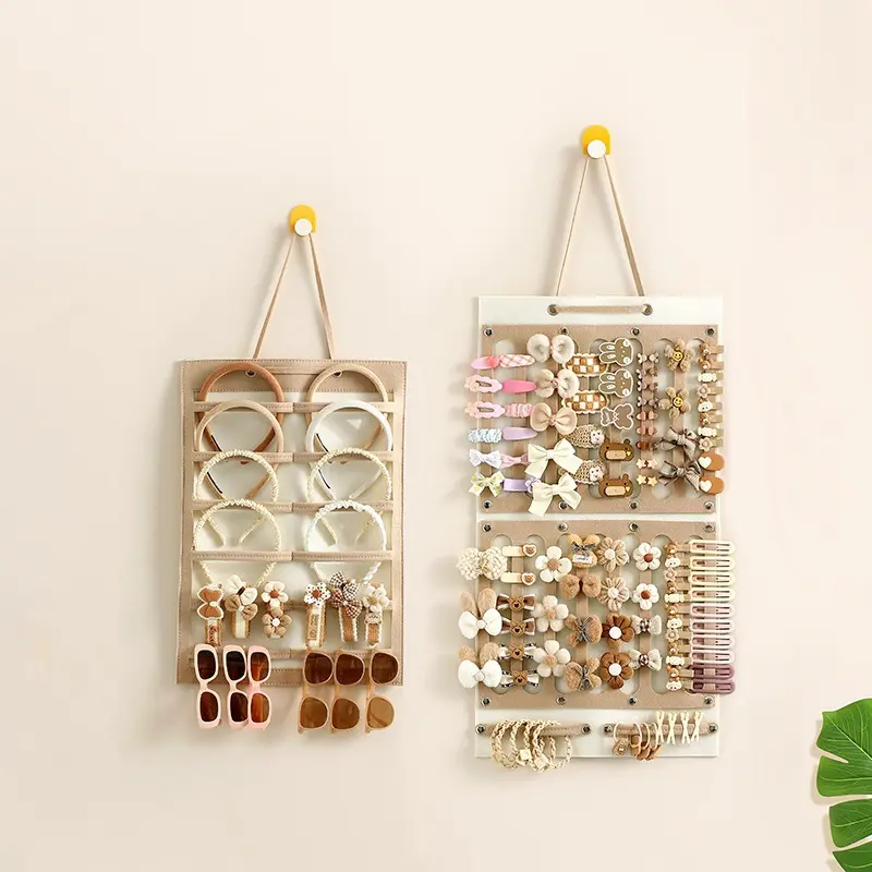 Phụ Kiện Tóc Cho Trẻ Em, Giá Để Đồ Treo Tường Kẹp Tóc, Dung Tích Lớn, Dây Buộc Tóc, Dây Cao Su, Scrunchies, Túi Đựng Đồ Trang Sức, Thích Hợp Cho Treo Tường