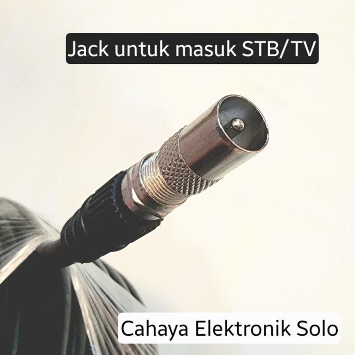 Gambar Kabel Matrix RG6 Parabola + Jack Konektor F5 20 Meter 20m 5C Coaxial LNB Antena UHF Receiver STB dari Cahaya Mas Solo Kota Surakarta 3 Tokopedia